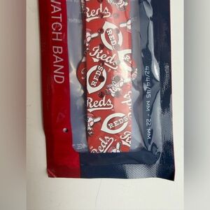 MLB Cincinnati Reds Red & White Watch Band